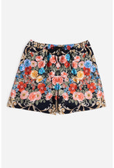 Women Swim & Resort | Johnny Was Black Royal Mens Swim Trunk Multi