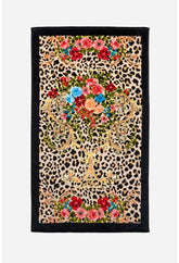 Women Swim & Resort | Johnny Was Cheetah Beach Towel Black
