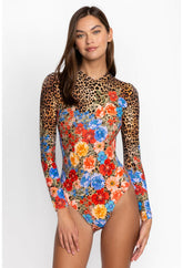 Women Swim & Resort | Johnny Was Cheetah Cross Over Neck Surf One Piece Multi