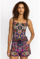 Women Swim & Resort | Johnny Was Hannah High Waist Board Shorts Hannah