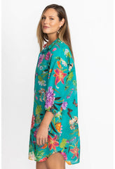 Women Swim & Resort | Johnny Was Peacock Goza Shirt Dress Peacock Goza