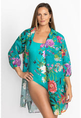 Women Swim & Resort | Johnny Was Peacock Goza Shirt Dress Peacock Goza