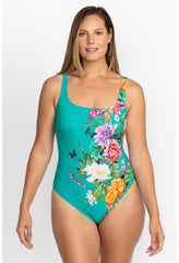 Women Swim & Resort | Johnny Was Peacock Goza Tank One Piece Peacock Goza