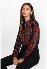 Women Tops | Johnny Was Amora Boxy Charmeuse Shirt Amora