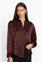 Women Tops | Johnny Was Amora Boxy Charmeuse Shirt Amora