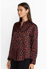 Women Tops | Johnny Was Amora Boxy Charmeuse Shirt Amora