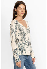 Women Tops | Johnny Was Anahi Printed Pullover Ivory