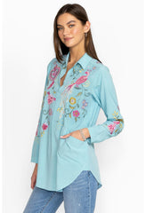 Women Tops | Johnny Was Ashlee Henley Popover Tunic Plaid