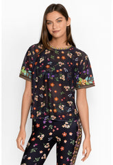 Women Tops | Johnny Was Bee Active Short Sleeve Oversize Crop Tee Nani