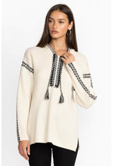 Women Tops | Johnny Was Beltran Multi Color Whipstitch Baja Cream