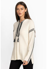 Women Tops | Johnny Was Beltran Multi Color Whipstitch Baja Cream