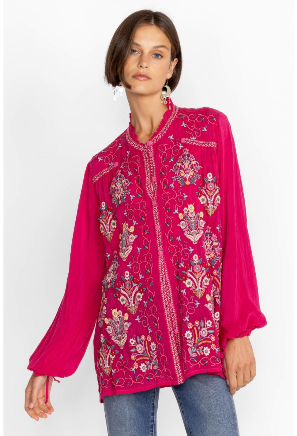 Women Tops | Johnny Was Bertha Blouse Vivacious