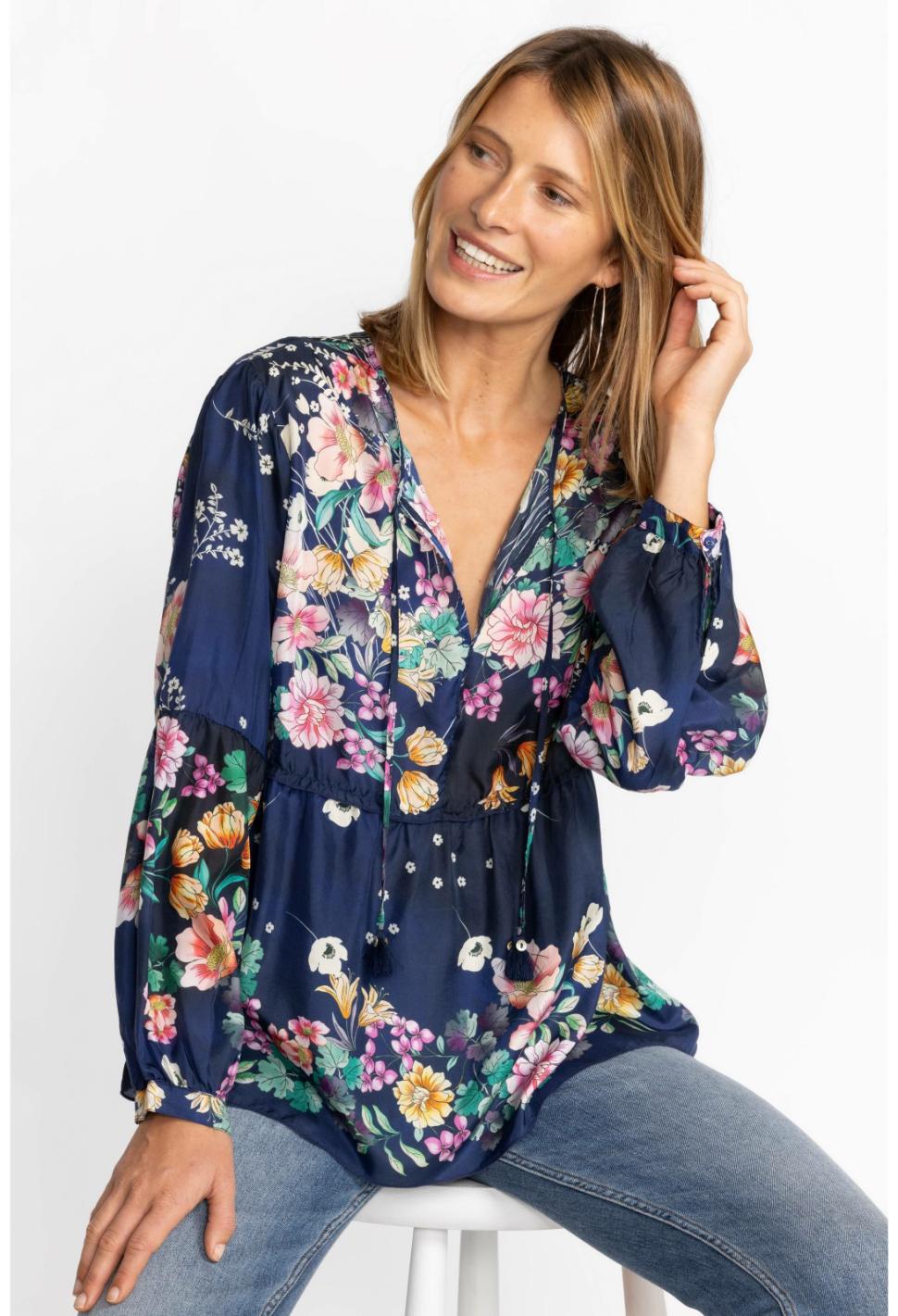 Women Tops | Johnny Was Bursting Echo Blouse Bursting