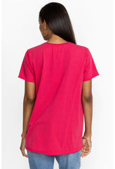 Women Tops | Johnny Was California Everyday Tee Raspberry
