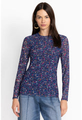 Women Tops | Johnny Was Catalina Mesh Tee Multi