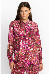 Women Tops | Johnny Was Dreams Of Vivanna Silk Shirt Multi