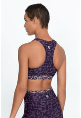Women Tops | Johnny Was Endurance Reversible Sports Bra Vintage Violet Prism