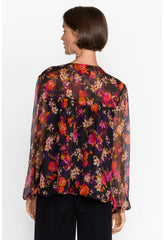 Women Tops | Johnny Was Flora Silk Blouse Flora