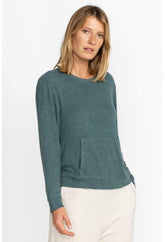 Women Tops | Johnny Was Hachi Kangaroo Pocket Pullover North Atlantic