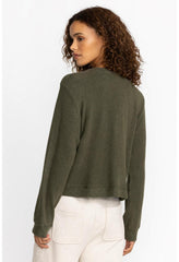 Women Tops | Johnny Was Hachi Kangaroo Pocket Pullover Thyme