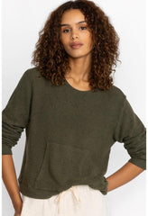 Women Tops | Johnny Was Hachi Kangaroo Pocket Pullover Thyme