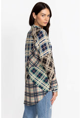 Women Tops | Johnny Was Idora Patchwork Button Down Shirt Multi