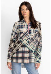 Women Tops | Johnny Was Idora Patchwork Button Down Shirt Multi