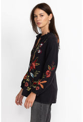 Women Tops | Johnny Was Isabella Field Blouse Black