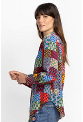 Women Tops | Johnny Was Isadora Waves Silk Blouse Isadora Waves