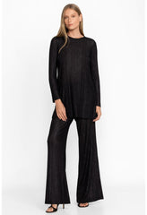 Women Tops | Johnny Was Jenna Metallic Tunic Black