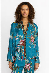 Women Tops | Johnny Was Lagoon Belinda Button Up Lagoon
