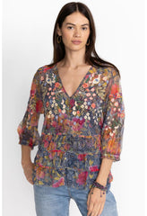 Women Tops | Johnny Was Locust Mesh Blouse Locust