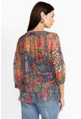 Women Tops | Johnny Was Locust Mesh Blouse Locust
