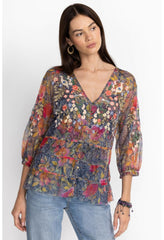 Women Tops | Johnny Was Locust Mesh Blouse Locust