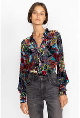 Women Tops | Johnny Was Minto Burnout Yrene Blouse Minto