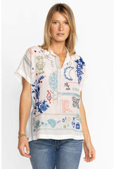 Women Tops | Johnny Was Nahmad Blouse Natural
