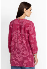 Women Tops | Johnny Was Noah Cabana Tunic Rumba Red