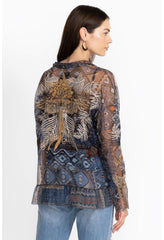 Women Tops | Johnny Was Noemie Mesh Blouse Multi