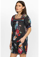 Women Tops | Johnny Was Polkalona Square Neck Park Blouse Polkalona