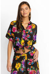 Women Tops | Johnny Was Poppy Silk Shirt Poppy