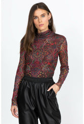 Women Tops | Johnny Was Potion Mock Neck Multi