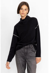 Women Tops | Johnny Was Rhode Cowl Neck Sweater Black