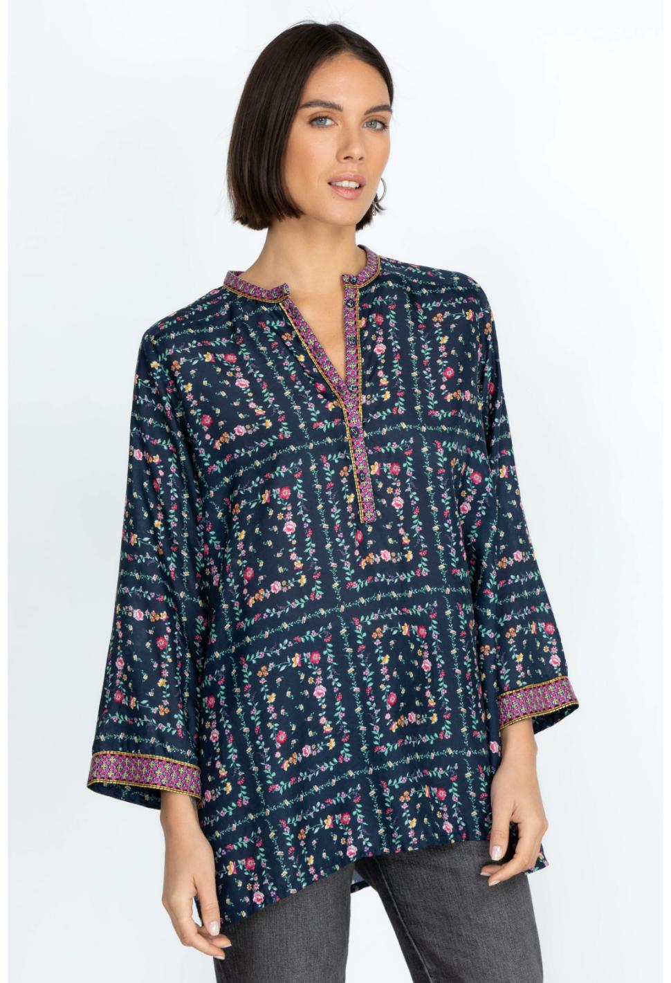 Women Tops | Johnny Was Rosemarie Kelis Tunic Rosemarie