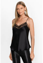 Women Tops | Johnny Was Skye Silk Cami Black