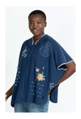 Women Tops | Johnny Was Taryn Poncho Azul