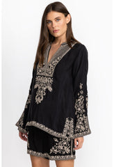 Women Tops | Johnny Was Tempest Blouse Black