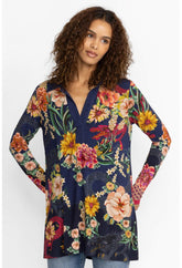 Women Tops | Johnny Was The Janie Favorite Long Sleeve Polo Swing Tunic Dragona