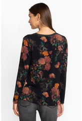 Women Tops | Johnny Was The Janie Favorite Long Sleeve V-Neck Swing Tee Amapola