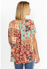 Women Tops | Johnny Was Thena Box Pleat Swing Tee Thena