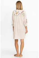 Women Tops | Johnny Was Toni Smocked Cuff Tunic Stripe